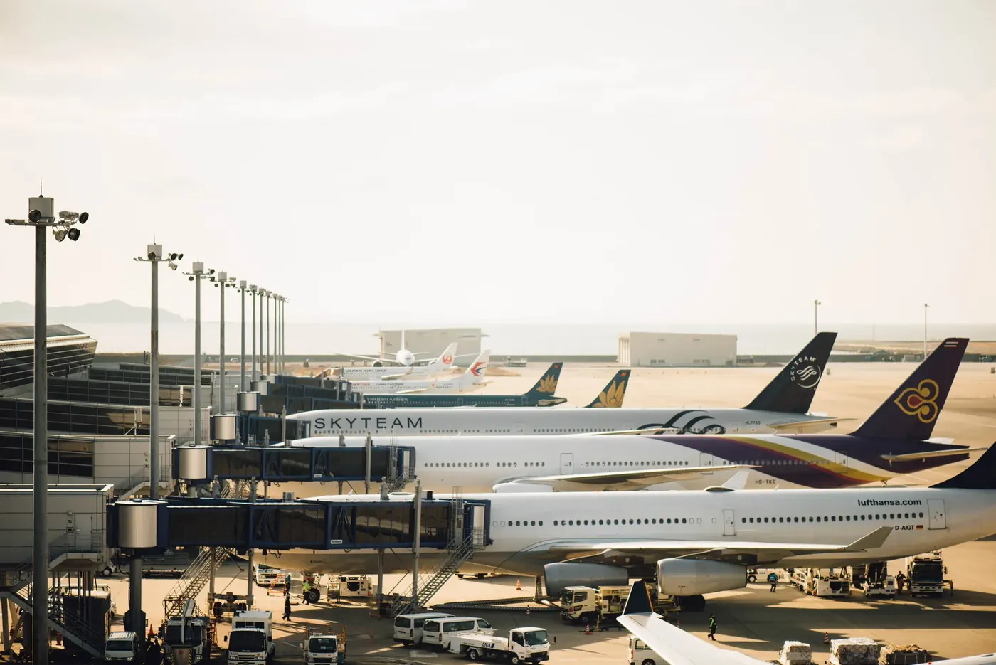 Planes parked at an airport, a reminder that gambling licensing follows the customer under the Gambling (Licensing and Advertising) Act 2014
