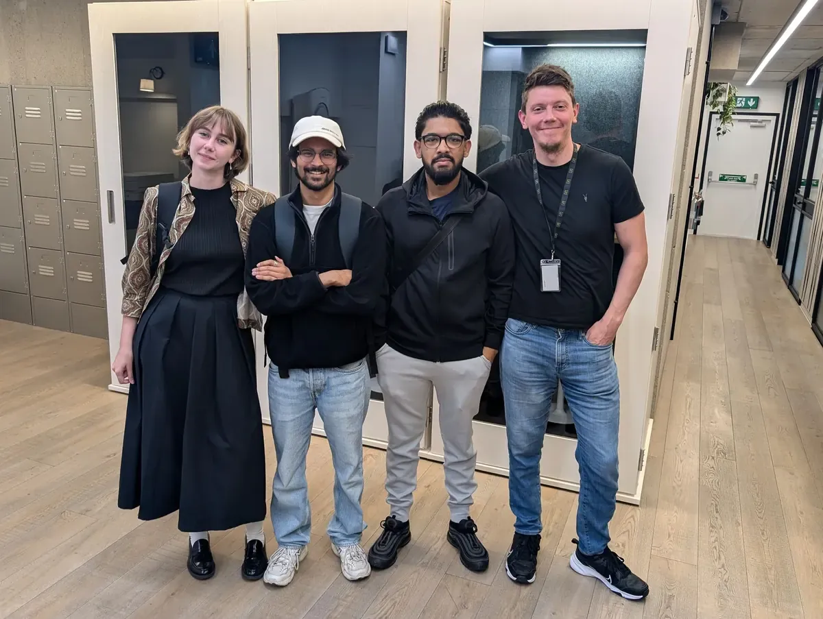 The Voxly Vision team together in the Paddington office