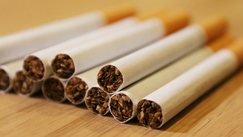 Cigarettes on a table, the products the Tobacco Advertising and Promotion Act covers
