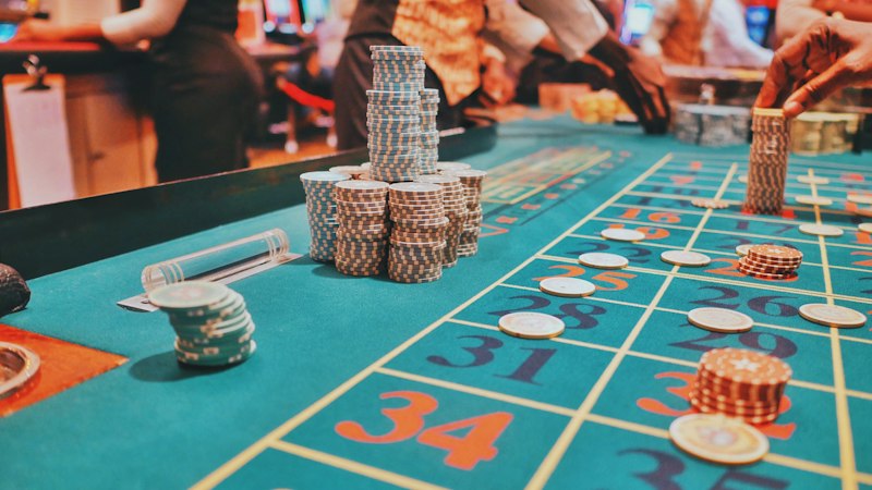Roulette table with chips, the gambling that needs a Gambling Commission licence